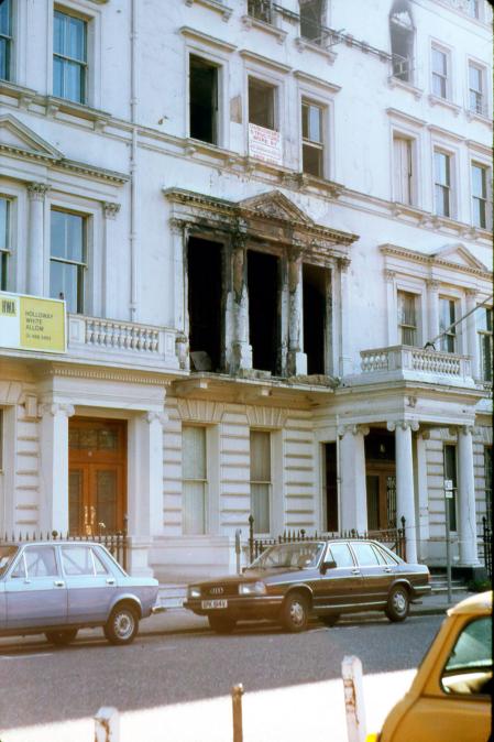 Los daños en la embajada iraní en Londres tras el asalto en 1980