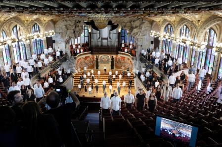 Making off de la fotografia de Jordi Bernadó amb motiu de la presentació de Catalunya, regió mundial de la gastronomia 