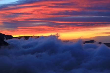 Espectáculo de niebla en Tavertet.