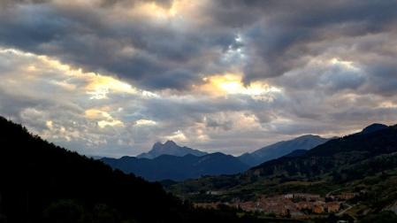 El crepúsculo del Pedraforca.