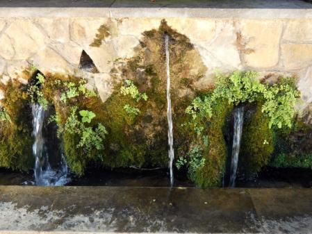 Agua abundante en Cercs después de las últimas lluvias de julio.