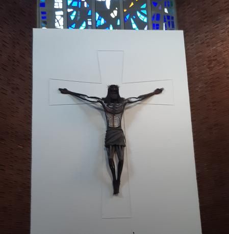 El Cristo de la Iglesia Mare de Déu de les Neus en el Port de la Selva.