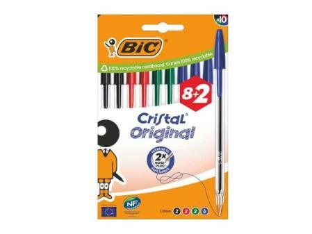 Surtido de bolígrafos BIC 8+2