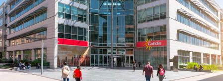Sede de Cofidis España en Plaça de la Pau, Cornellà de Llobregat (Barcelona).