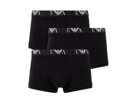 Emporio Armani Underwear 3-Pack Trunk Essential Monogram Boxer Hombre