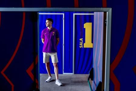 Joan Garcia en la ciudad deportiva del FC Barcelona