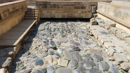 Fragmento de una calzada romana.