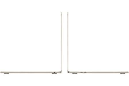 Vista de perfil de un MacBook Air