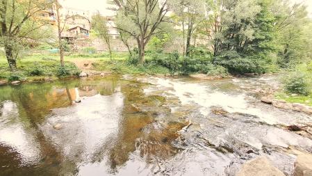 El rió Freser en su paso por Ripoll.