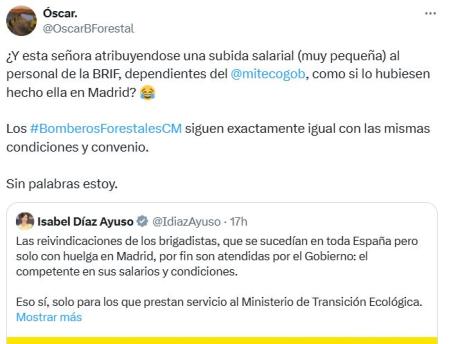 La respuesta del bombero