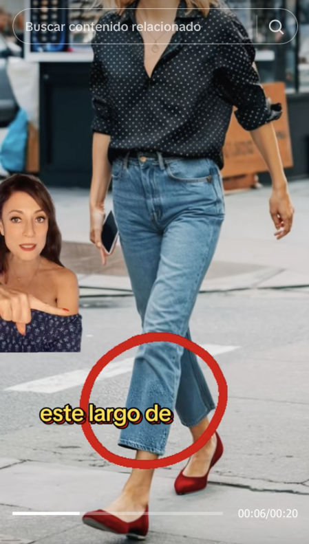 Marián Rubio recomienda optar por pantalones de largo midi para alargar la silueta