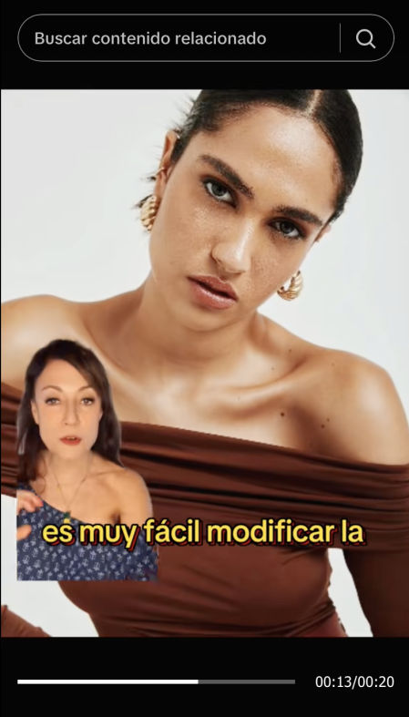 El escote bardot ensancha los hombros