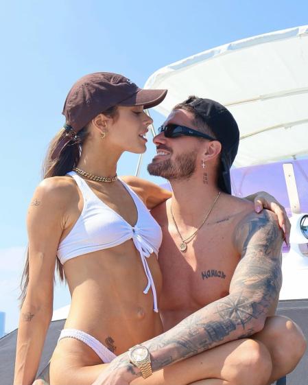 La cantante Tini Stoessel y el futbolista del Inter de Miami Rodri de Paul