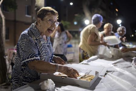 Cristina Giribet, de 79 años, feliz con esta iniciativa comunitaria