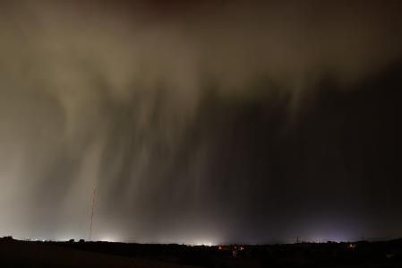 Supercélula en el Parc Agrari del Vallès.