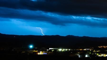 Tormenta de medianoche en Manlleu.