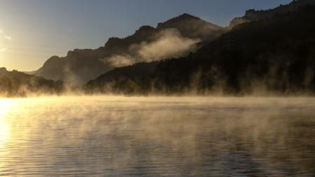 Humo ártico en la Baells.