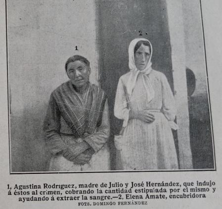 Agustina Rodríguez, la sanadora de Gádor (izq) y Elena Amate, su nuera (dcha)