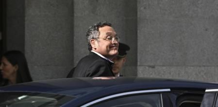 El fiscal general del Estado, Álvaro García Ortiz a su llegada este viernes al Tribunal Supremo que acoge el tradicional acto de apertura del año judicial presidido por Felipe VI. (Fernando Villar EFE)<br>