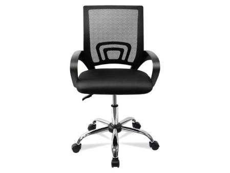 Silla de oficina con ruedas y soporte lumbar