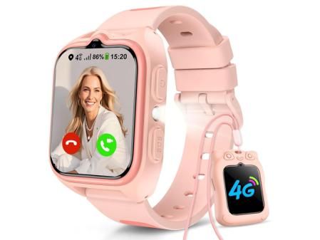 Smartwatch infantil rosa.