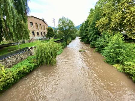 El Freser tras la lluvia en Campdevànol.