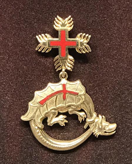 Reconstrucción de la medalla de la Orden del Dragón. Museo del Castillo de Trakai