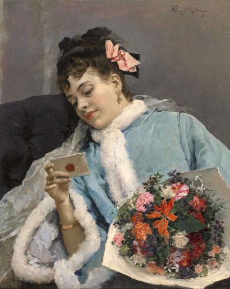 Raimundo de Madrazo. 'Felicitación de cumpleaños', c. 1880. Museo Nacional del Prado, Madrid