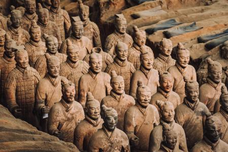 Guerreros de terracota Xi'an.