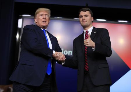 Donald Trump con Charlie Kirk&nbsp;&nbsp;