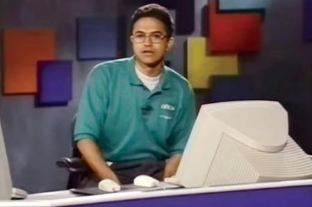 Satya Nadella de joven.