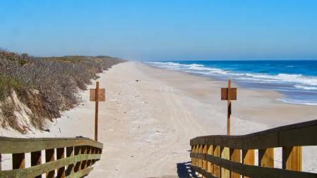 Playalinda Beach, cerca de Cabo Cañaveral, en Florida (EEUU).