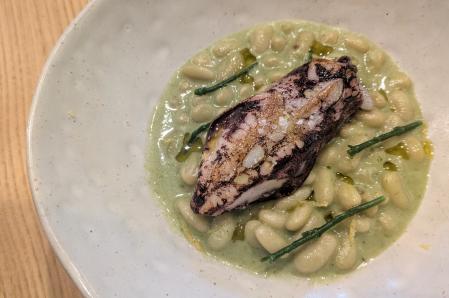 Verdinas, salicornia y chipirón