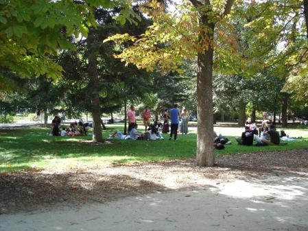 El inicio del otoño en El Retiro.