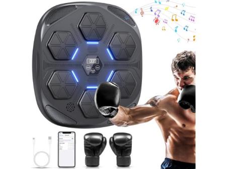 Máquina de boxeo musical HotHands con 9 modos de velocidad.
