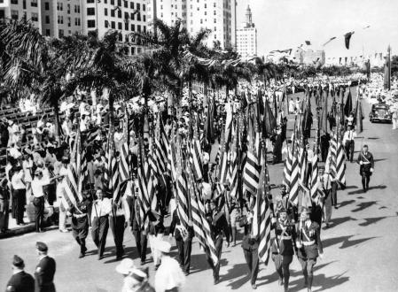 Desfile de la Legión Americana en Miami, Florida, 1934