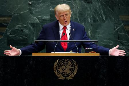 Donald Trump ante la Asamblea General de la ONU, el pasado martes&nbsp;&nbsp;