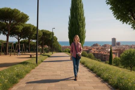 Recreación del nuevo paseo en el parque Nelson Mandela .
