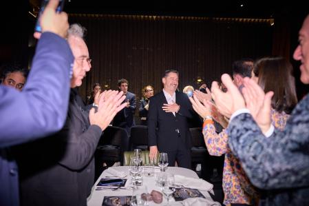 Un momento del homenaje a Roca en el que se centra el filme