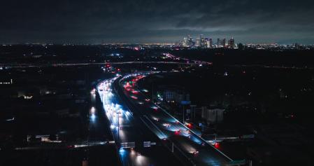 Vista aérea de una gran ciudad&nbsp;