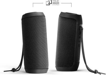 Cilíndrico y recubierto con tela de color