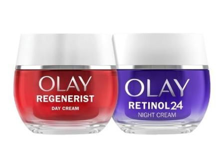 Olay Regenerist Crema Facial de Día 50ml Y Olay Retinol24 Crema De Noche