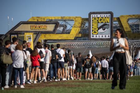 Colas en la entrada del primer día de la San Diego Comic-Con en Málaga