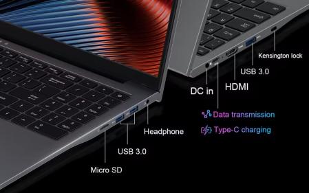 Esquema de las conexiones del portátil