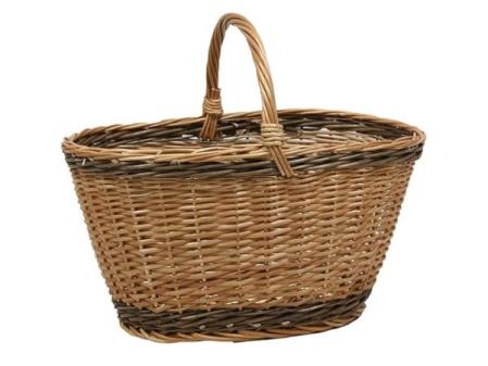 Cesta de mimbre natural