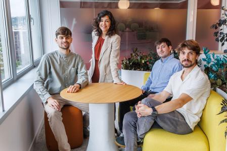 Los investigadores Dimitrije Ivančić, Avencia Sánchez-Mejías, Alejandro Agudelo y Marc Güell