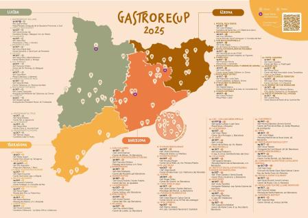 Mapa de restaurantes participantes en Gastrorecup 2025