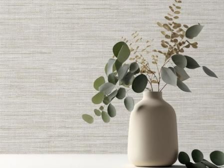 GAULAN 681951 - Papel pintado fibras vegetales en tonos naturales con textura para pared salón dormitorio pasillo comedor - Rollo de 10 m x 0,52 m