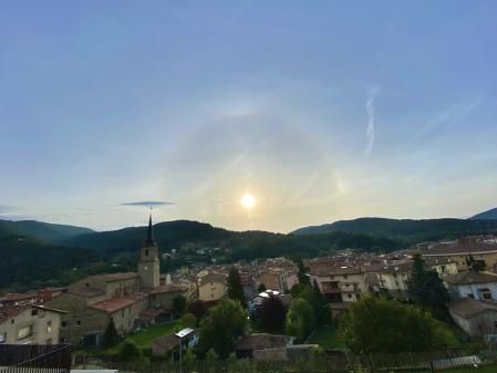 Halo solar en Campdevànol.
