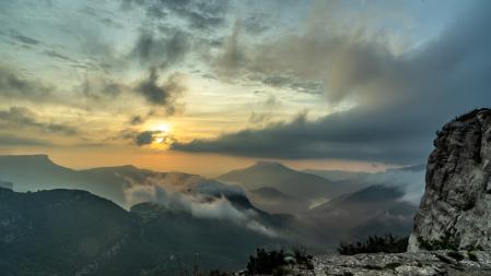 Paisaje otoñal en Rupit.